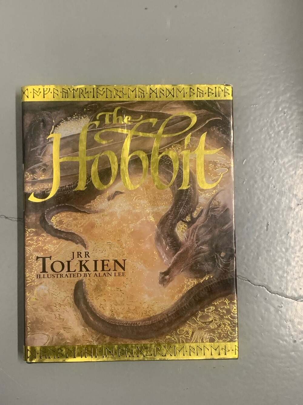The Hobbit by J.R.R. Tolkien Illustrated by Alan Lee Hardcover 1997